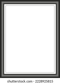 Classic frame. Banner, interior frame. Modern frame. Photo Frame. Gallery, picture, icon.