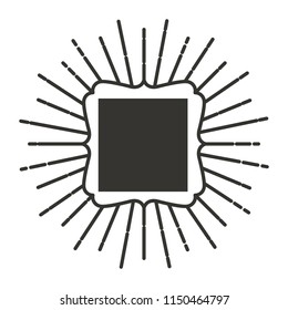 classic frame with burst