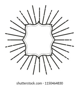 classic frame with burst