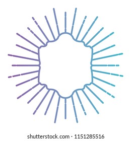 classic frame with burst