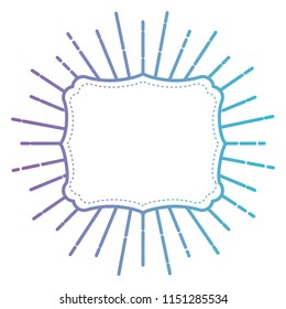 classic frame with burst