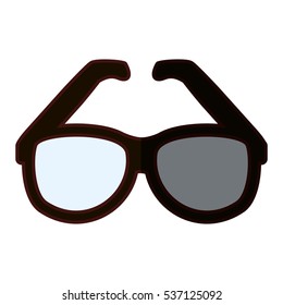 classic frame glasses icon image vector illustration design 