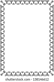 Classic frame isolated on white