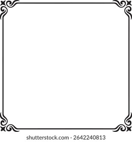 Classic Frame Ornament Vector Design