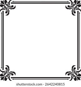Classic Frame Ornament Vector Design