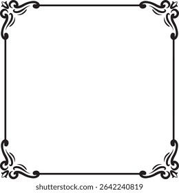 Classic Frame Ornament Vector Design