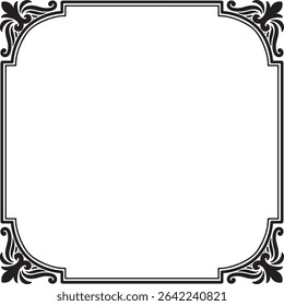 Diseño de Vector de adorno de marco clásico