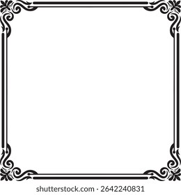 Classic Frame Ornament Vector Design