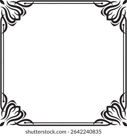 Classic Frame Ornament Vector Design