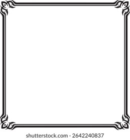 Diseño de Vector de adorno de marco clásico
