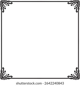 Diseño de Vector de adorno de marco clásico