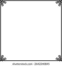 Diseño de Vector de adorno de marco clásico