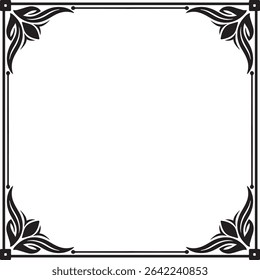 Diseño de Vector de adorno de marco clásico