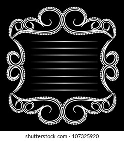 Classic frame Vector