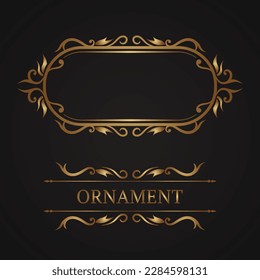 classic frame and vintage logo border
