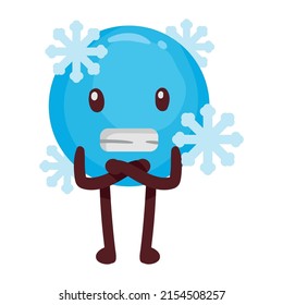 classic frozen emoticon comic character