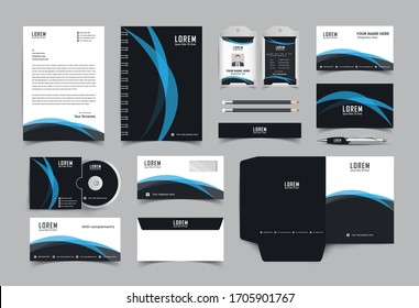 Classic full stationery template design.Documentation for business,eps 10