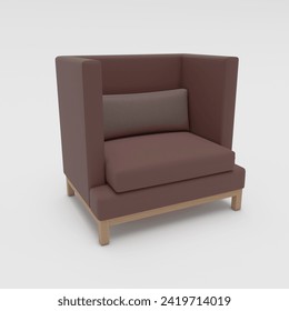 classic furniture and a brown sofa or brown armchair