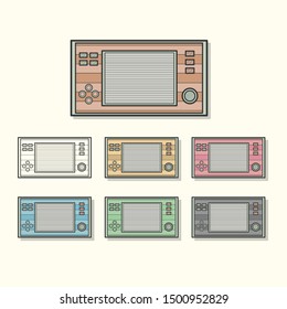 Classic Game Console in Different Colors