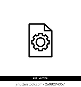 Classic gear icon symbolizing configuration settings