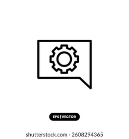 Classic gear icon symbolizing configuration settings