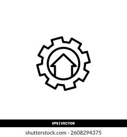 Classic gear icon symbolizing configuration settings