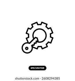 Classic gear icon symbolizing configuration settings