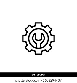 Classic gear icon symbolizing configuration settings