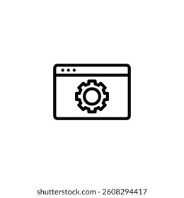 Classic gear icon symbolizing configuration settings