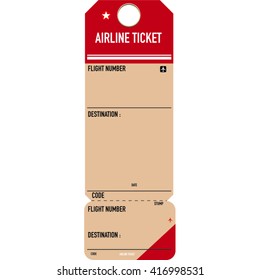 classic generic Airliner ticket.