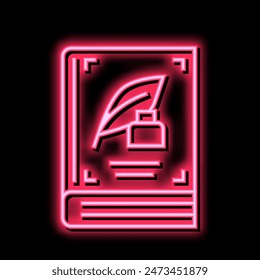 classic genre neon light sign vector. classic genre illustration