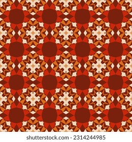 Classic Geometric Pattern Ornament, Decorative Seamless Geometric Pattern for Design Wallpaper, Fashion Print, Trendy Decor, Home Textile, Retro Decor Vector Illustration.