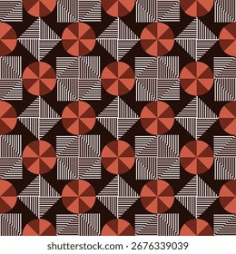 classic geometric seamless pattern with unique shape