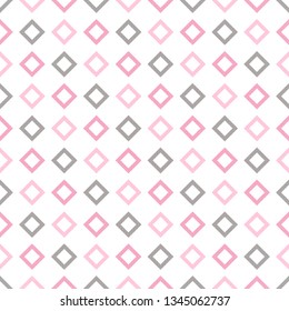 Classic geometric seamless pattern vector. Textile fabric print with rhombus shapes, geometric background pattern. Classic pattern seamless design.