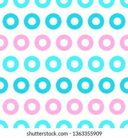 Classic geometric seamless pattern vector. Textile polka dot fabric print, geometric background pattern with circles. Classic pattern seamless design.