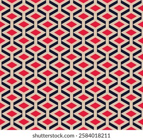 classic geometric tiles seamless pattern background vector for printing and decorative