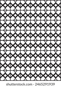 Classic geometry pattern with monochrome color combinations