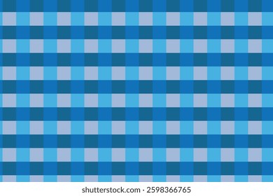 A classic gingham pattern in shades of blue and gray.