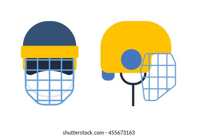 Classic goalkeeper hockey helmet with metal protect visor