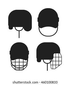 Classic goalkeeper hockey helmet with metal protect visor