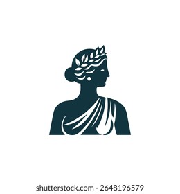 Logo clássico da deusa para venda.