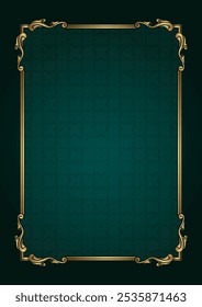 classic gold frame, vector design