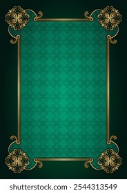 classic gold frame, vector design