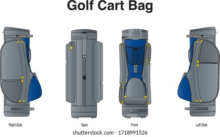 Diseño clásico de la bolsa de golf