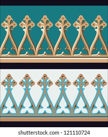 Classic Gothic Seamless Border.