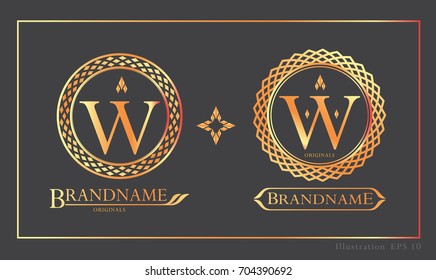 Classic graceful template.Calligraphic elegant line art logo design. Letter emblem W for Royalty, business card, Boutique, Hotel, Restaurant, Cafe, Jewelry. Vector illustration