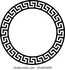 Classic Greek Style Circular Pattern