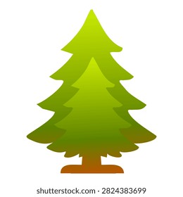 classic green pine tree standing forest wood nature conifer