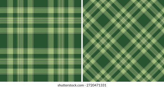 Patrones clásicos de cuadros verdes. Diseño textil versátil para moda, decoración del hogar o gráficos. Evoca tradición, calidez y un toque de elegancia rústica.