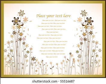 classic greeting card for invitation or congratulations